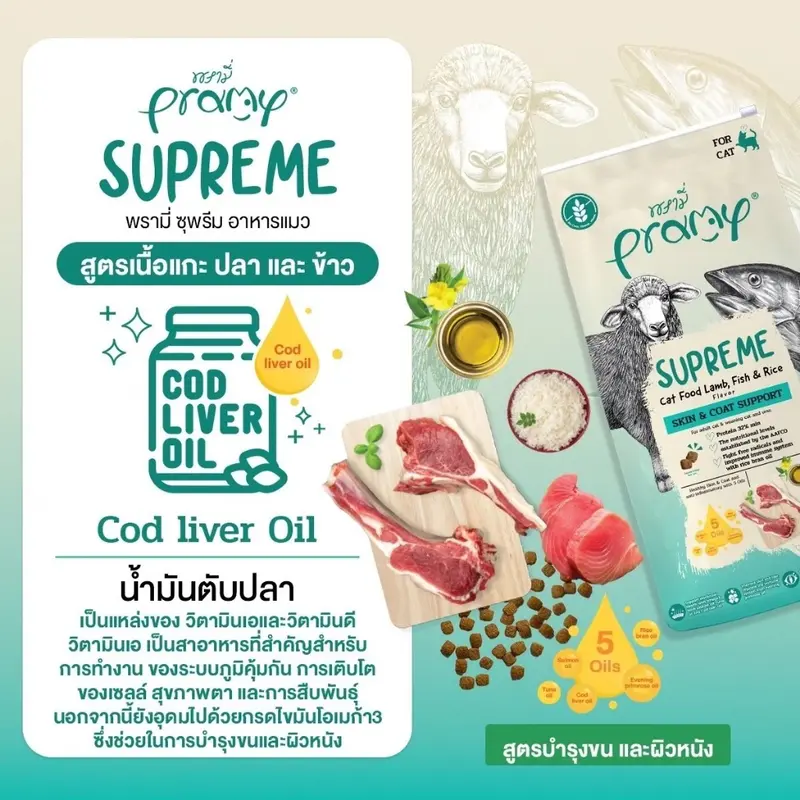 Pramy Supreme พรามี่ ซุพรีม อาหารเม็ดแมว… - ภาพที่ 5