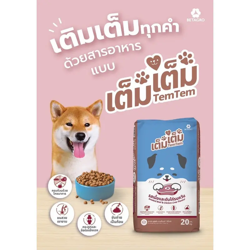 อาหารสุนัข เต็มเต็ม / ลักกี้ ด๊อก สารอาหารครบถ้วน…