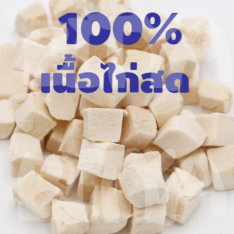 อกไก่เต๋า ขนมฟรีซดราย อกไก่ฟรีซดราย ขนมแมว ฟรีซดรายแมว…