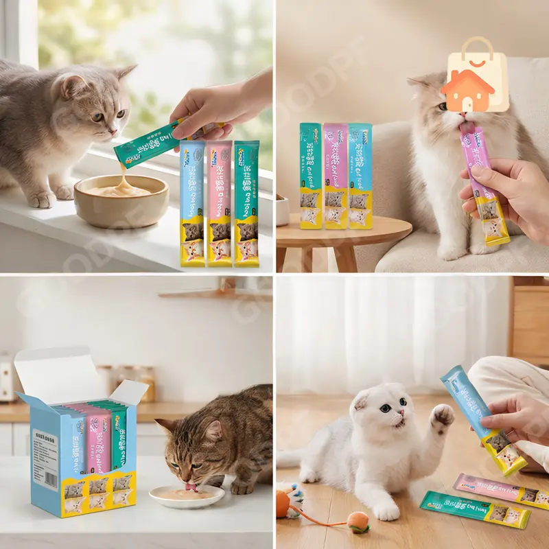ขนมแมวเลีย 100 ชิ้น คละรส 3 รสชาติ ขนมแมวแบบหลอด Cat… - ภาพที่ 3