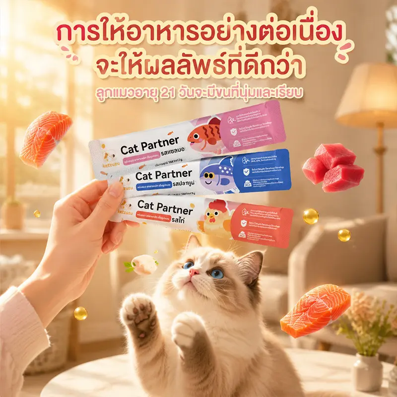 ขนมแมวเลีย 100 ซอง 5 รสชาติ แมวเลีย 100 ซอง… - ภาพที่ 6