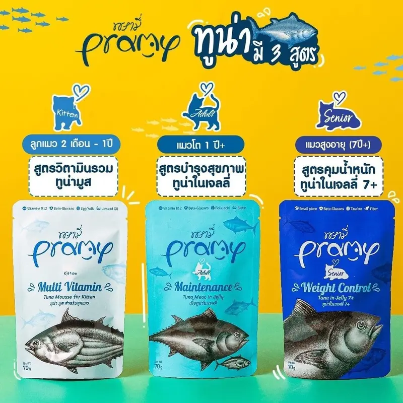Pramy Functional Pouch อาหารเปียกแมว… - ภาพที่ 3