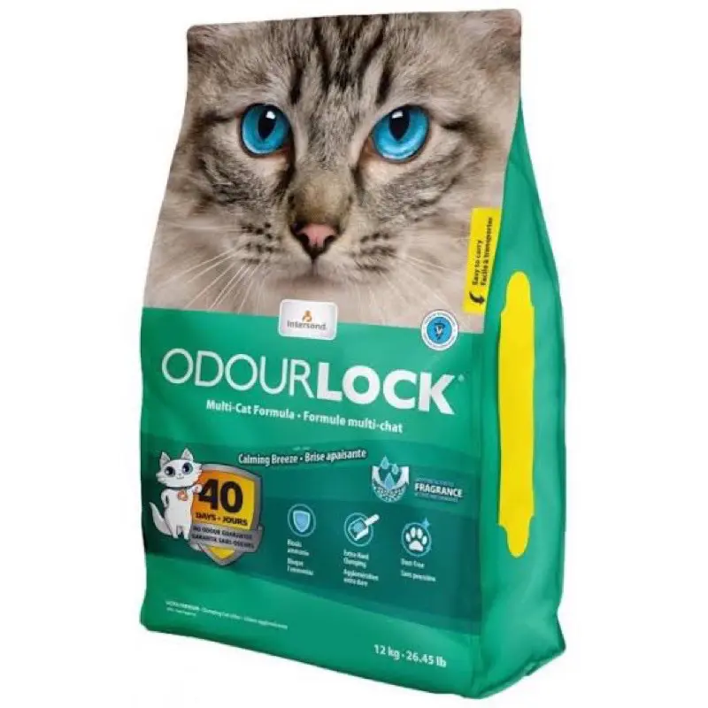 [12kg] ODOURLOCK โอโดล็อก ทรายแมว หินภูเขาไฟ Ultra…