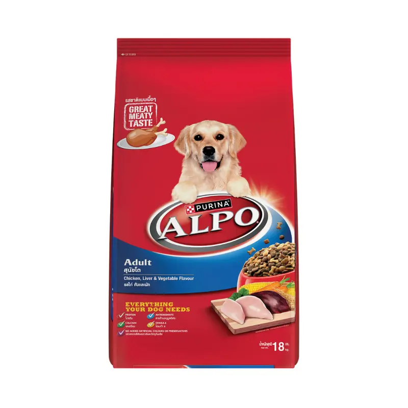 18kg.* Purina ALPO อัลโป อาหารสุนัขโตชนิดเม็ด - ภาพที่ 4