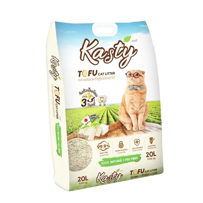 Kasty 20L ทรายแมวเต้าหู้ธรรมชาติ ขนาด 20 ลิตร - ภาพที่ 5