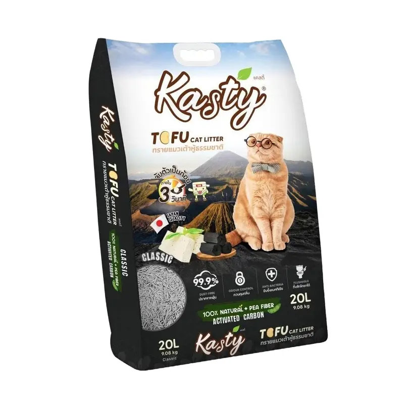 Kasty 20L ทรายแมวเต้าหู้ธรรมชาติ ขนาด 20 ลิตร - ภาพที่ 6