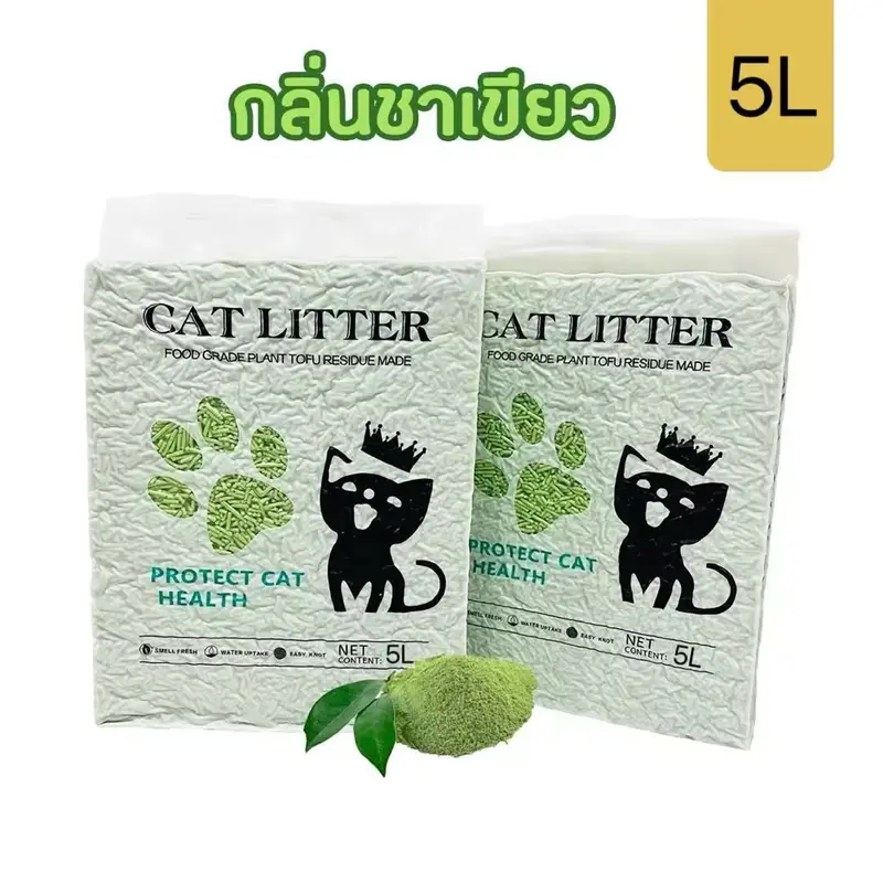 ทรายแมวเต้าหู้ 5L ลดกลิ่นแรง ไร้ฝุ่น… - ภาพที่ 3