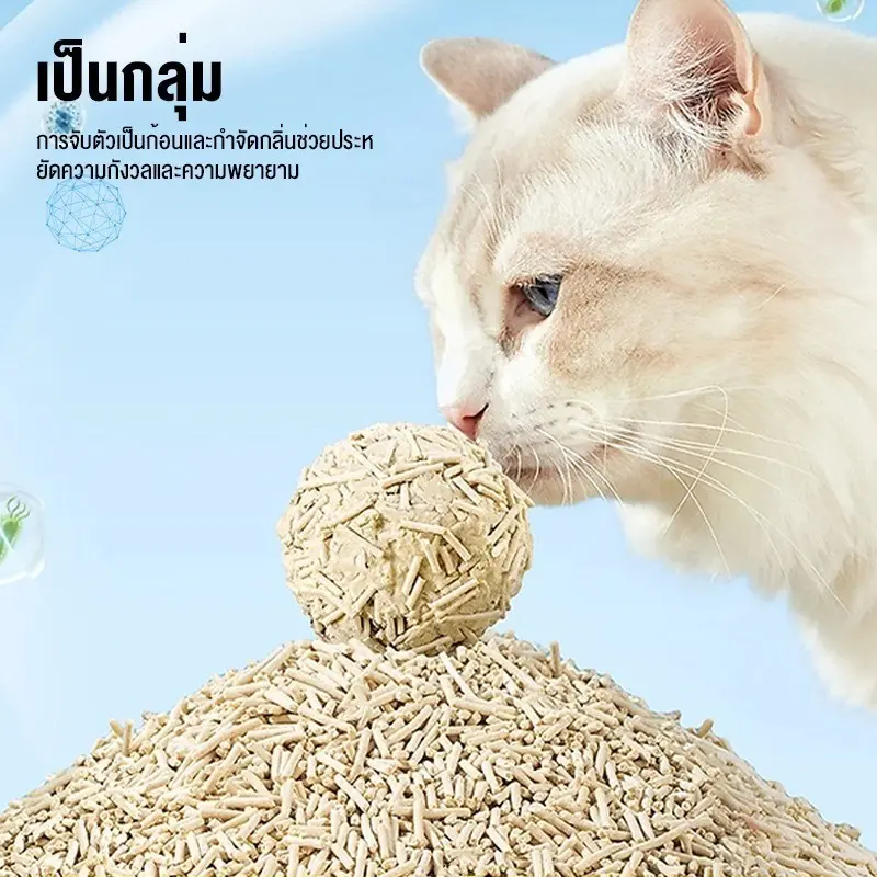 6 ถุง 48Lทรายแมวเต้าหู้ ออร์แกนิค100% ทรายแมวเต้าหู้… - ภาพที่ 6
