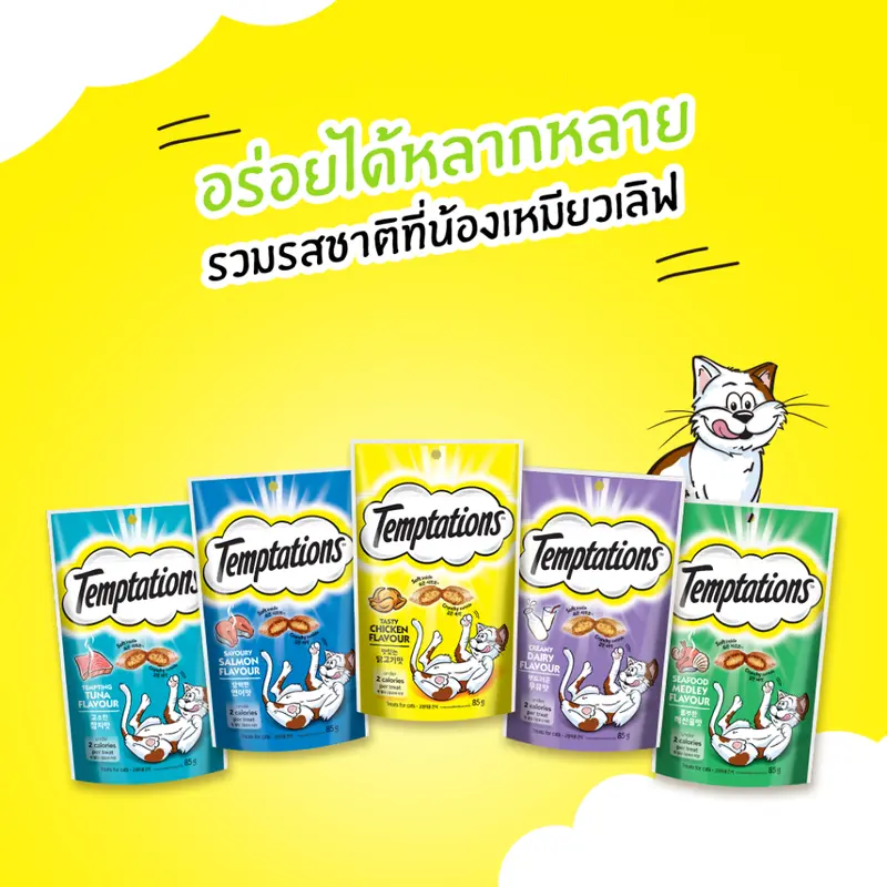 75g.*ยกโหล/ครึ่งโหล ขนมแมว Temptation เทมเทชั่น ขนาด… - ภาพที่ 3