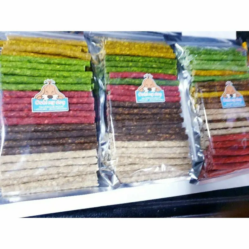 ขนมกินเล่นขัดฟันสุนัข มันชี่รวมรสแท่งกลมขนาด800 กรัม - ภาพที่ 4