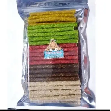 ขนมกินเล่นขัดฟันสุนัข มันชี่รวมรสแท่งกลมขนาด800 กรัม