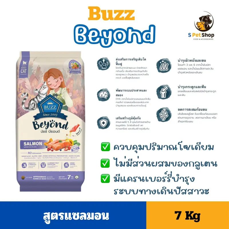 Buzz beyond อาหารแมวบัซซ์ บียอนด์ ขนาด 7kg - ภาพที่ 5