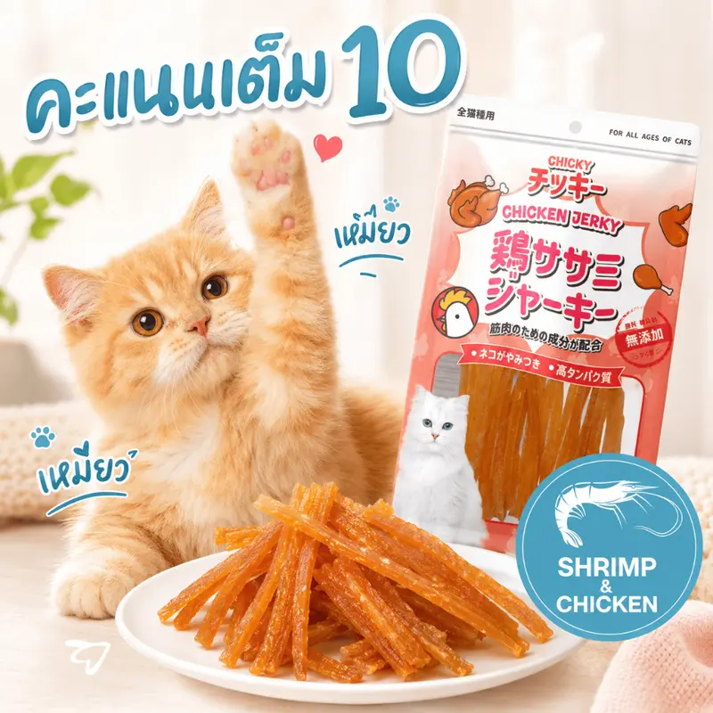 Chicky 30-45 กรัม ขนมแมว ปลา โปรตีนจากไก่… - ภาพที่ 4