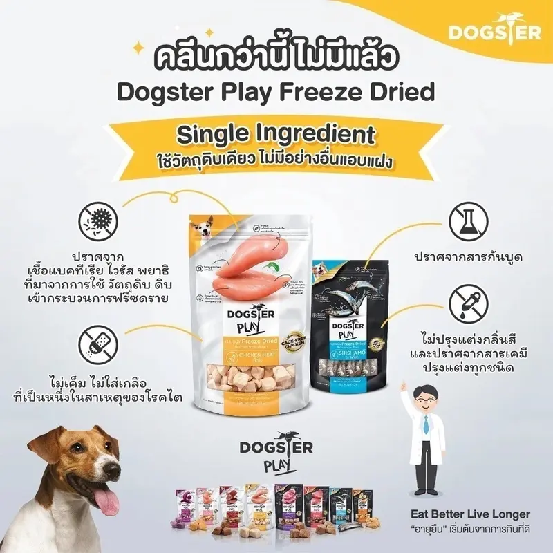 Dogster Play ขนมสุนัข Freeze Dried… - ภาพที่ 4