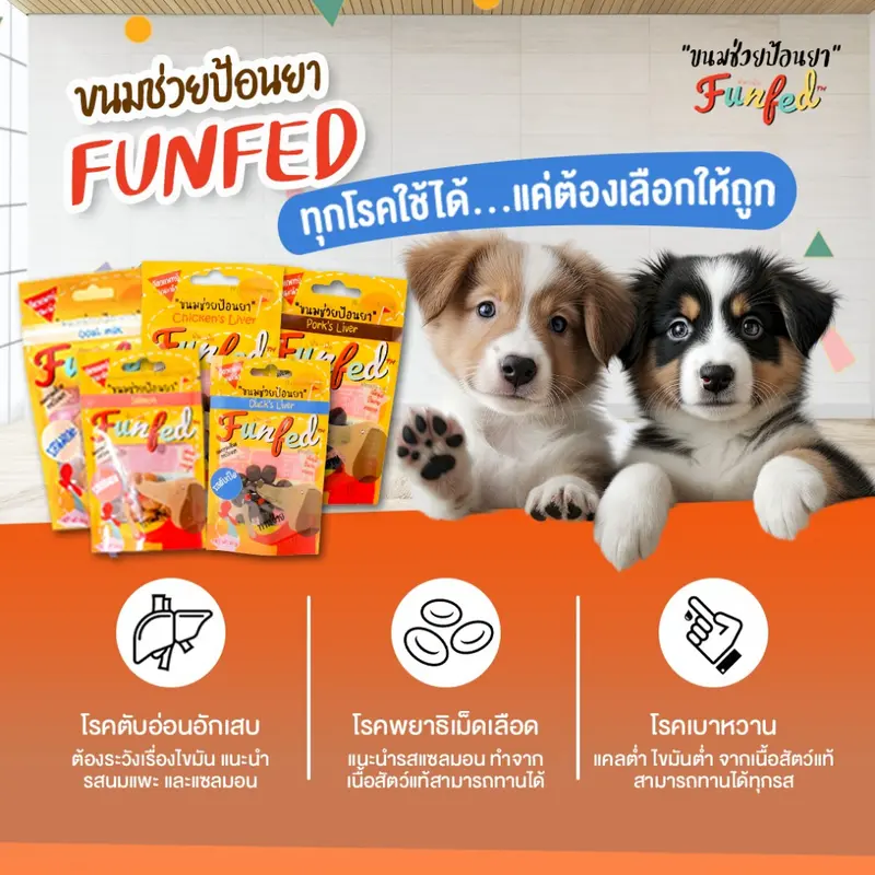 FunFed Tablet Pocket บรรจุ14 ชิ้น/ห่อ) - ขนมป้อนยาเม็ด… - ภาพที่ 3