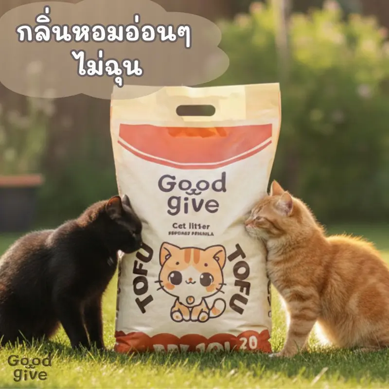 Good Give ทรายแมวเต้าหู้ 10 ลิตร คุมกลิ่นดี… - ภาพที่ 3