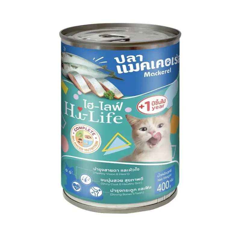 Hi-Life ไฮไลฟ์ อาหารเปียกแมวกระป๋อง ยกลัง 12 กระป๋อง… - ภาพที่ 6