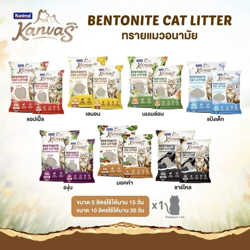 Kanimal Kanvas Bentonite Cat Litter คานิมอล… - ภาพที่ 3