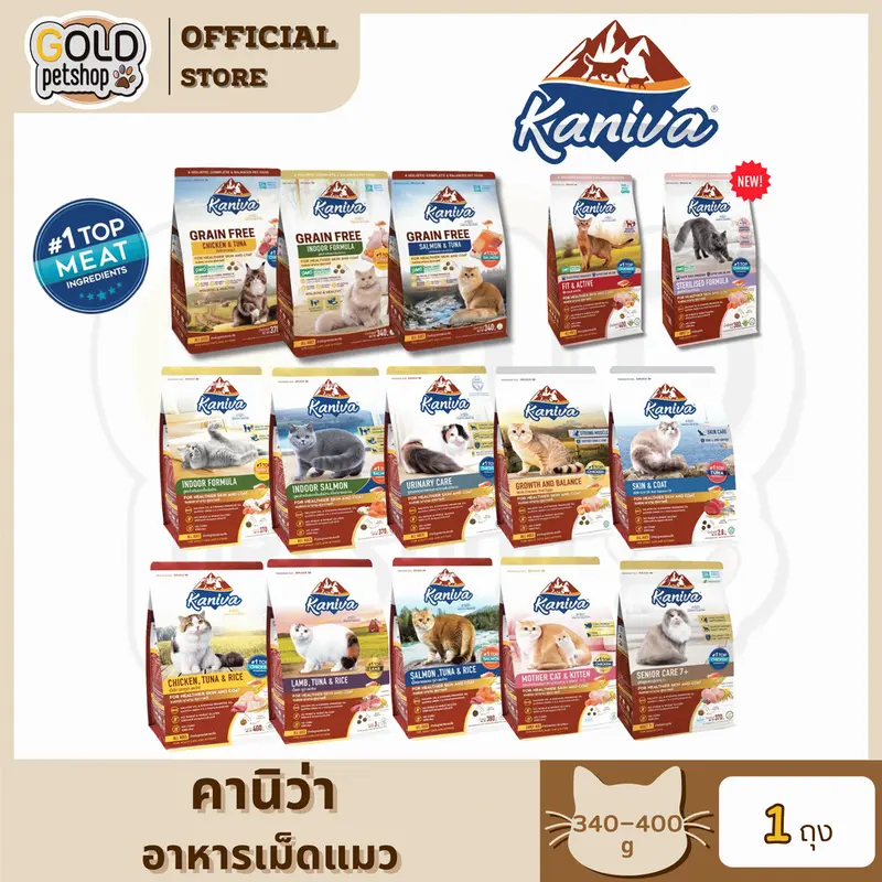 Kaniva คานิว่า อาหารเม็ดแมว เกรดพรีเมี่ยม… Kaniva คานิว่า อาหารเม็ดแมว เกรดพรีเมี่ยม…