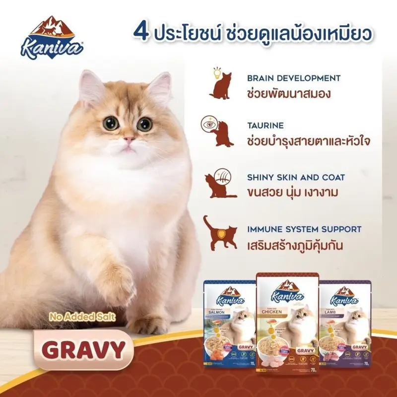 Kaniva Pouch อาหารแมว แบบเปียก คานิว่า ผสม… - ภาพที่ 3