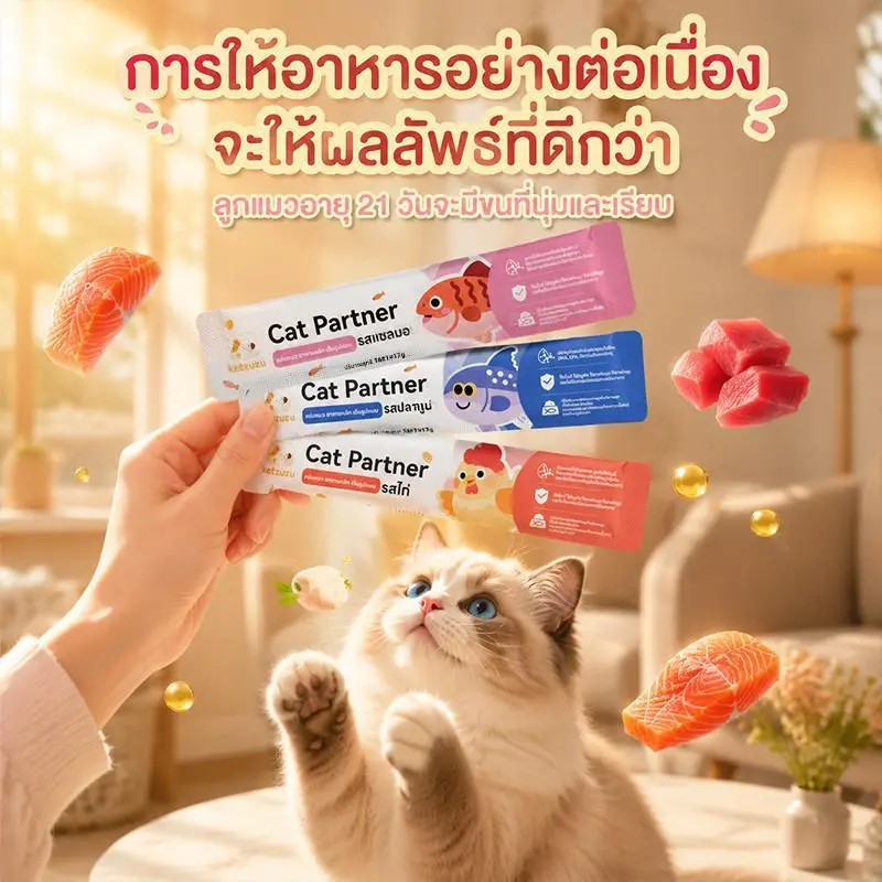 Ketzuzu 100 ซอง ขนมแมวเลีย แมวชอบกินมาก อร่อยทุกคำ… - ภาพที่ 6