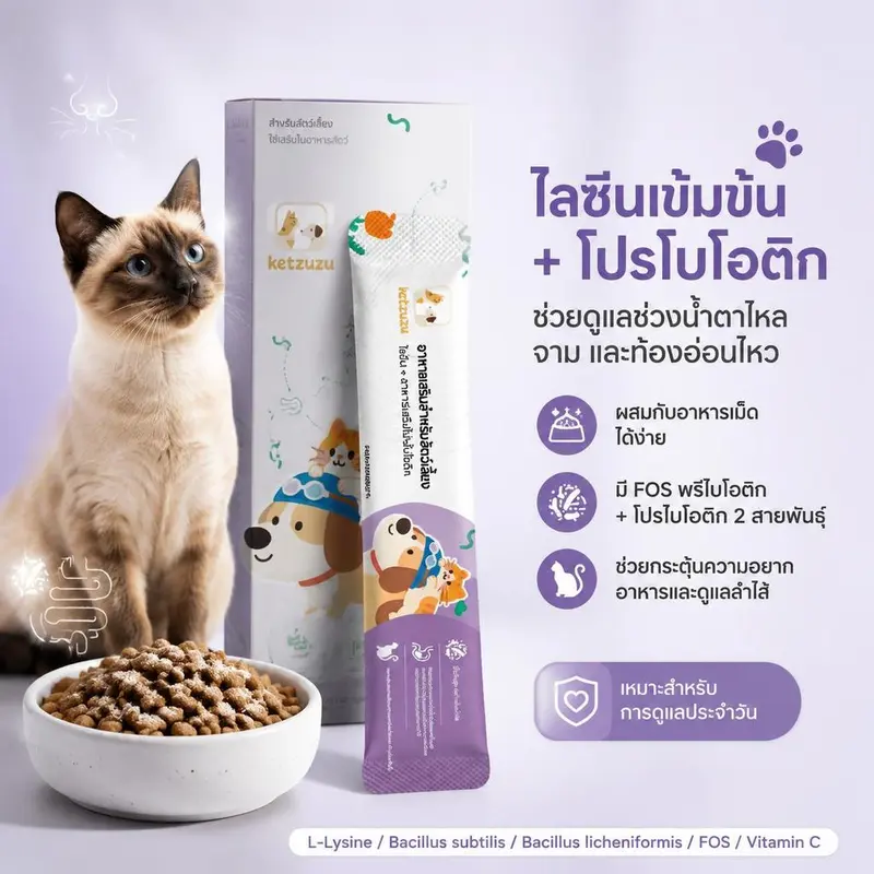 Ketzuzu 12/24 แพ็ค วิตามินแมว อาหารเสริมแมว… Ketzuzu 12/24 แพ็ค วิตามินแมว อาหารเสริมแมว…