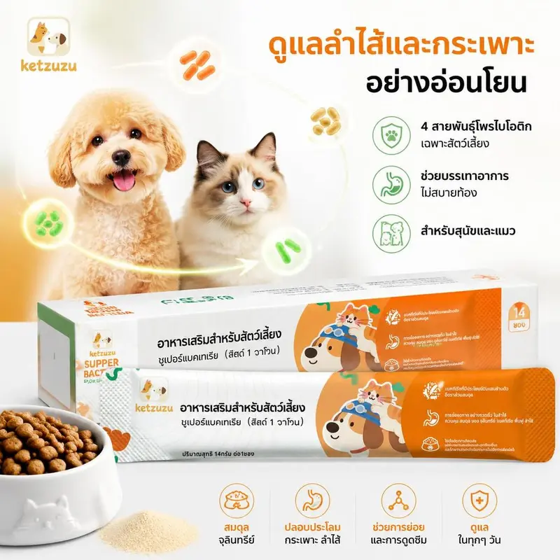 Ketzuzu 12/24 แพ็ค วิตามินแมว วิตามินสุนัข… - ภาพที่ 3