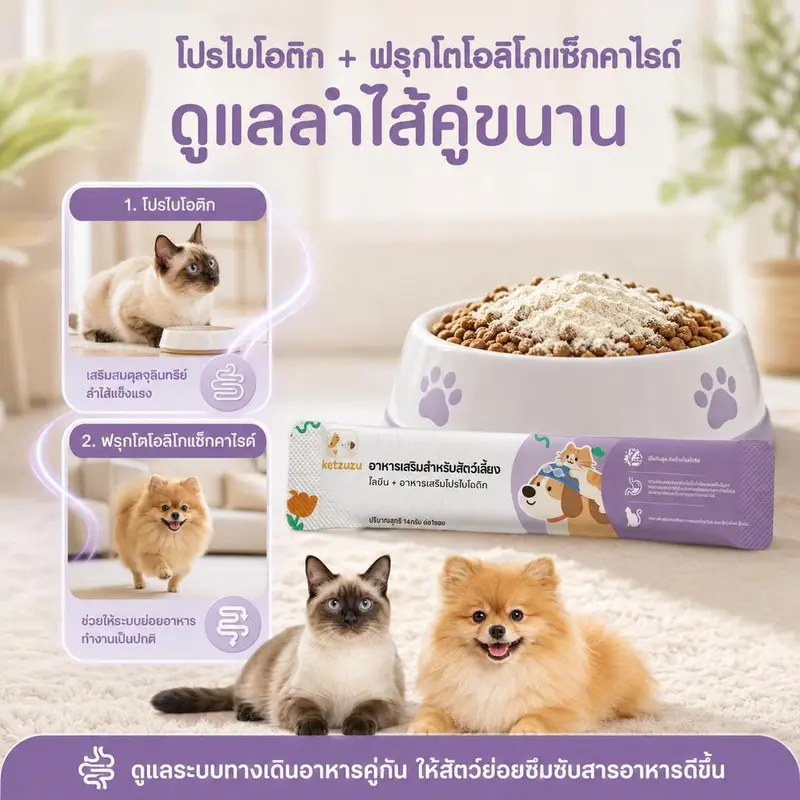 Ketzuzu 12/24 แพ็ค อาหารเสริมแมว วิตามินแมว… - ภาพที่ 5