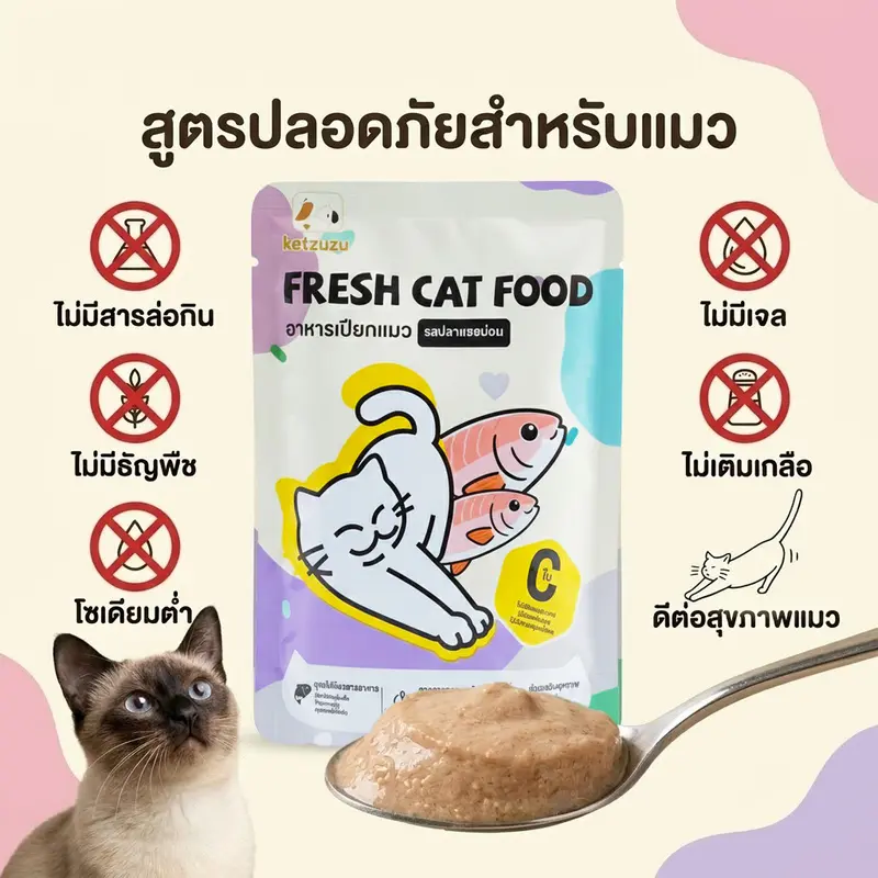 Ketzuzu อาหารเปียกแมว เนื้อบดละเอียด… Ketzuzu อาหารเปียกแมว เนื้อบดละเอียด…