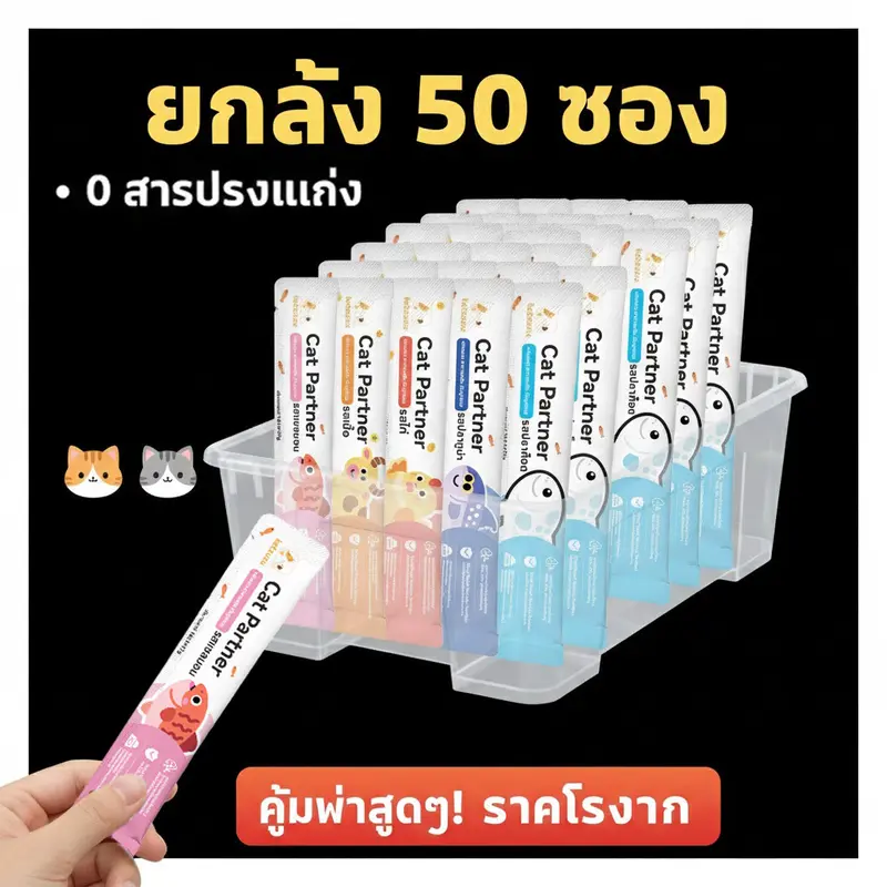 ที่สุดของความฟิน! Ketzuzu ขนมแมวเลีย 17g [50 ซอง]…