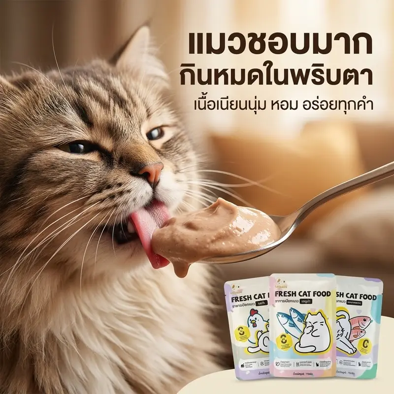 Ketzuzuอาหารแมว เกรดพรีเมี่ยม ไม่เค็ม… - ภาพที่ 4