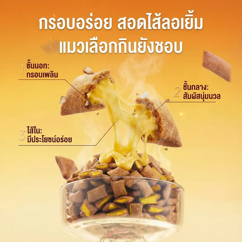 Korean Crunchies ขนมแมว พัฟกรอบนอก นุ่มใน… - ภาพที่ 3