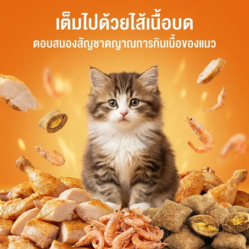 Korean Crunchies ขนมแมว พัฟกรอบนอก นุ่มใน… - ภาพที่ 5