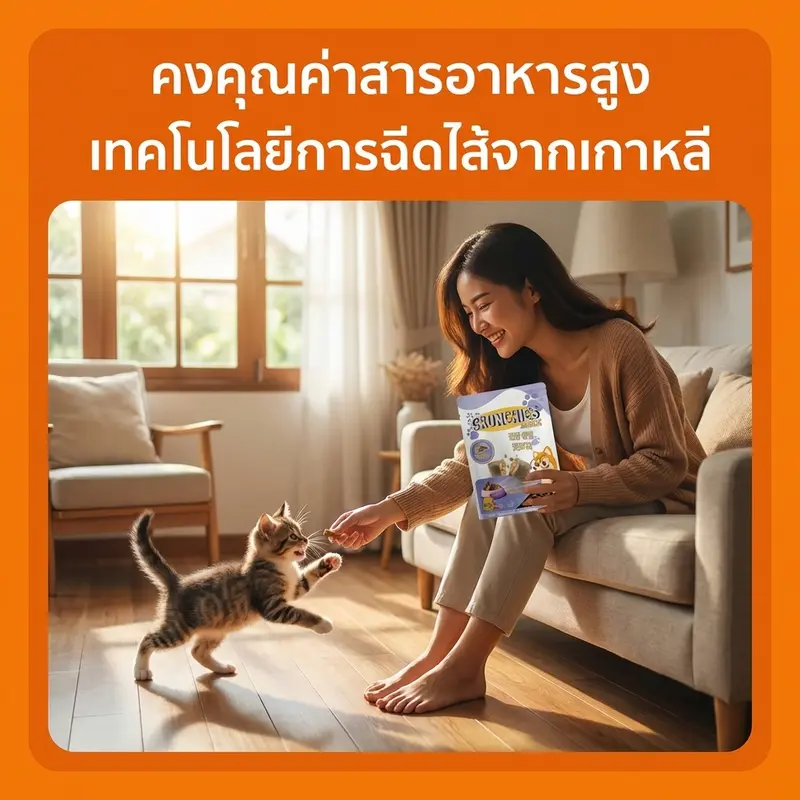 Korean Crunchies ขนมแมว พัฟกรอบนอก นุ่มใน… - ภาพที่ 6