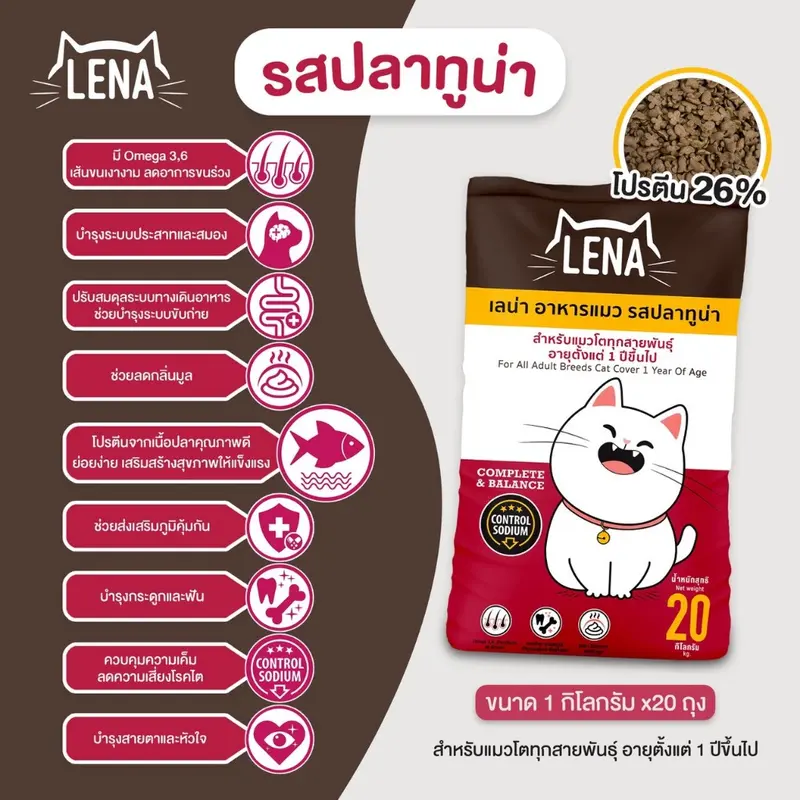 LENA อาหารแมว 1 kg - ภาพที่ 3