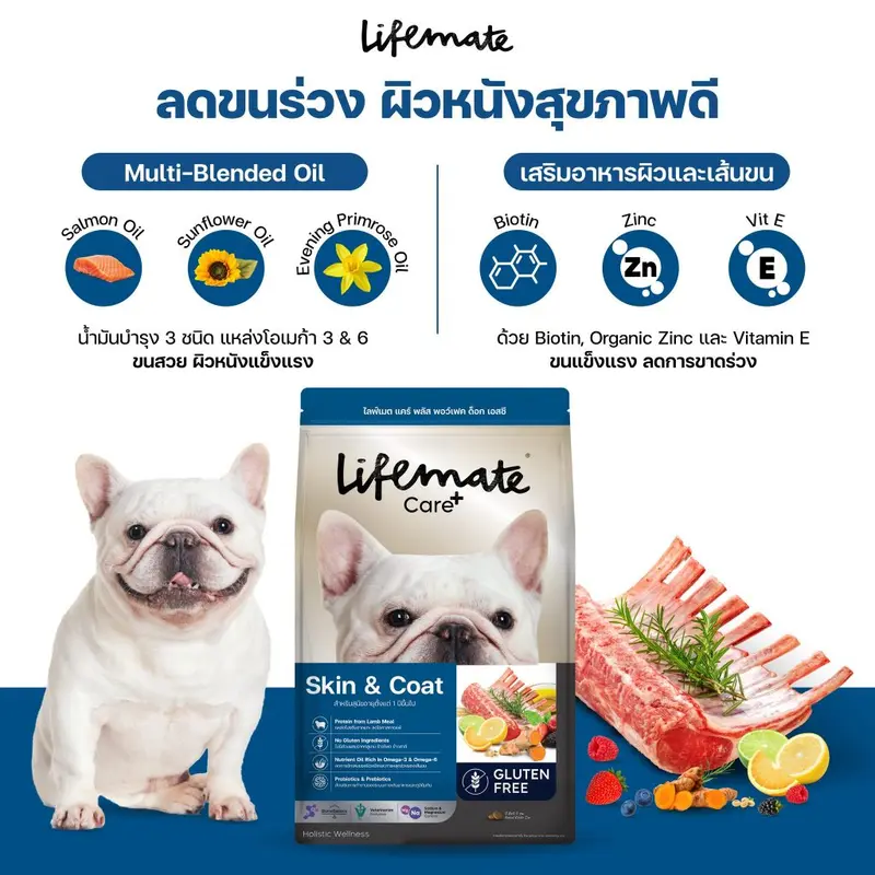 Lifemate อาหารเม็ดสุนัข ครบทุกสูตร Care+