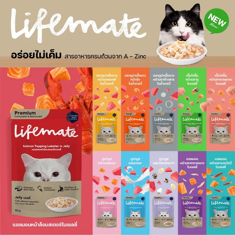LIFEMATE Cat Wet Food อาหารเปียกแมว 1 กล่อง - ภาพที่ 6