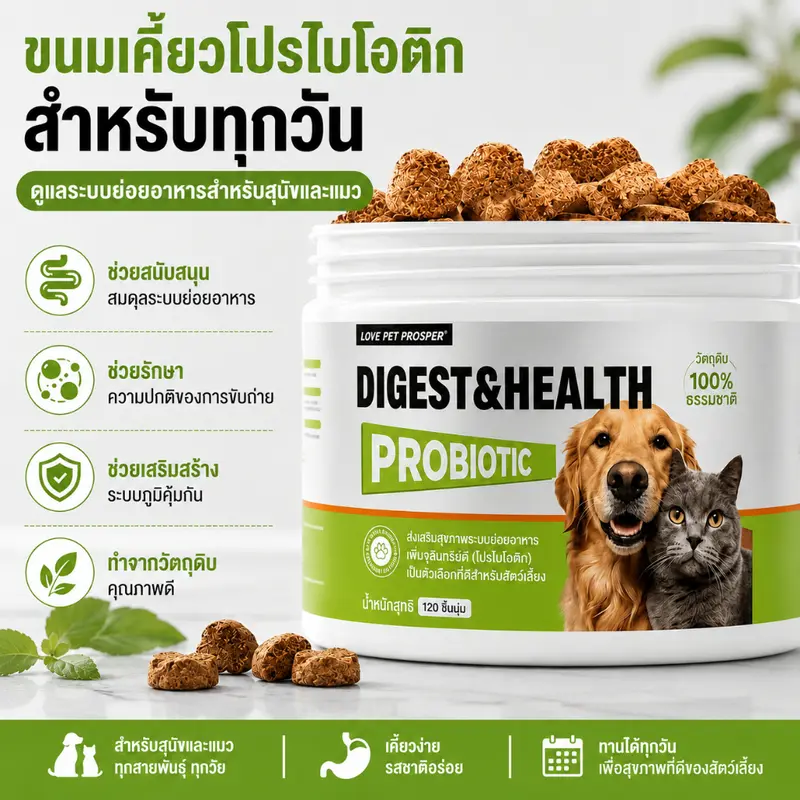 Love Pet Prosper Probiotic บำรุงลำไส้ ช่วยย่อยอาหาร… Love Pet Prosper Probiotic บำรุงลำไส้ ช่วยย่อยอาหาร…