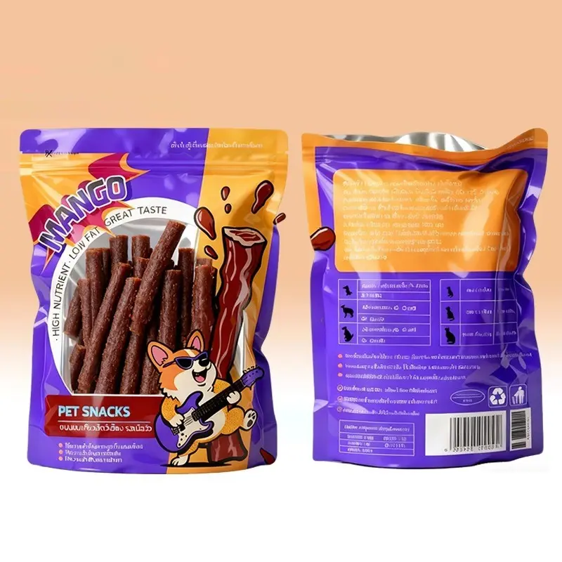 Mango ชุด 5 ถุง ขนมสุนัขแท่งนิ่ม 500g ขนมสุนัข ขนมหมา… - ภาพที่ 4