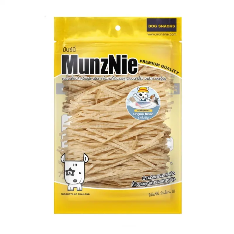 MunzNie ขนมขบเคี้ยวสัตว์เลี้ยง ขนมหมา ขนมแมว ปลาเส้น… - ภาพที่ 6