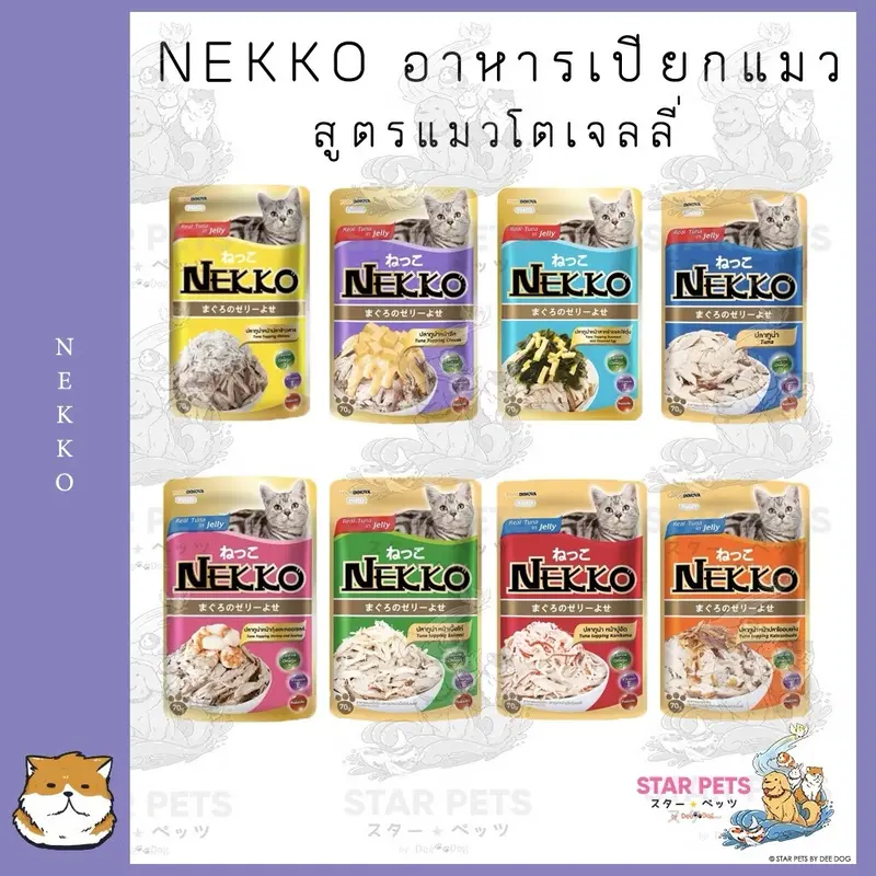 ยกโหล Nekko อาหารแมวแบบซองคละรสได้ ขนาด 70g