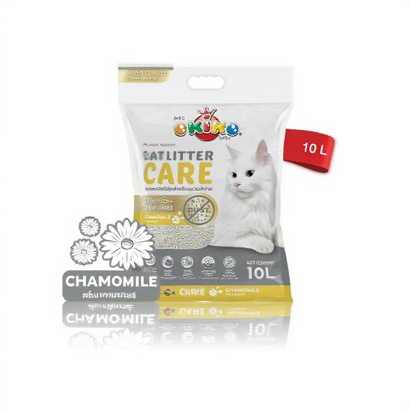 ทรายแมว Okiko Cat Litter ไร้ฝุ่น ปลอดภัยต่อแมว 10 ลิตร - ภาพที่ 5
