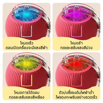 ลูกบอลแมว ของเล่นแมว ลูกบอลสุนัข หมุนได้360องศา… - ภาพที่ 3