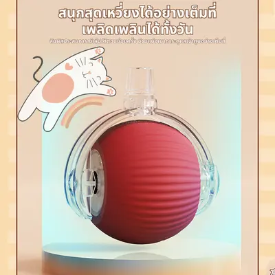 ลูกบอลแมว บอลแมวอัตโนมัติ ชาร์ตแบตได้ ของเล่นแมว… - ภาพที่ 4