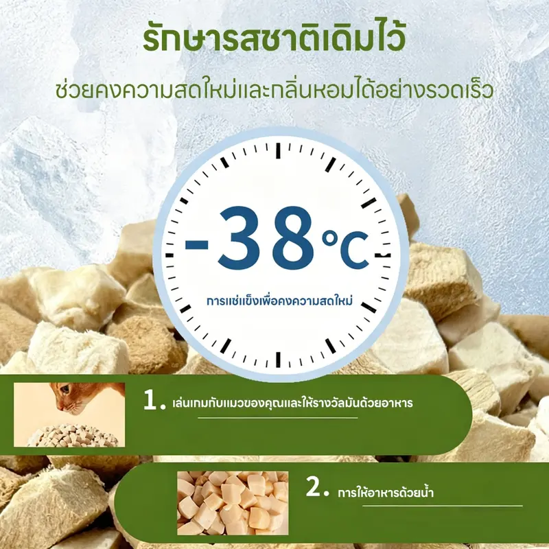 ฟรีแถบแมวอกไก่ฟรีซดราย ขนมแมว อกไก่แมว… - ภาพที่ 4