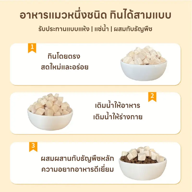 ฟรีแถบแมวอกไก่ฟรีซดราย ขนมแมว อกไก่แมว… - ภาพที่ 6