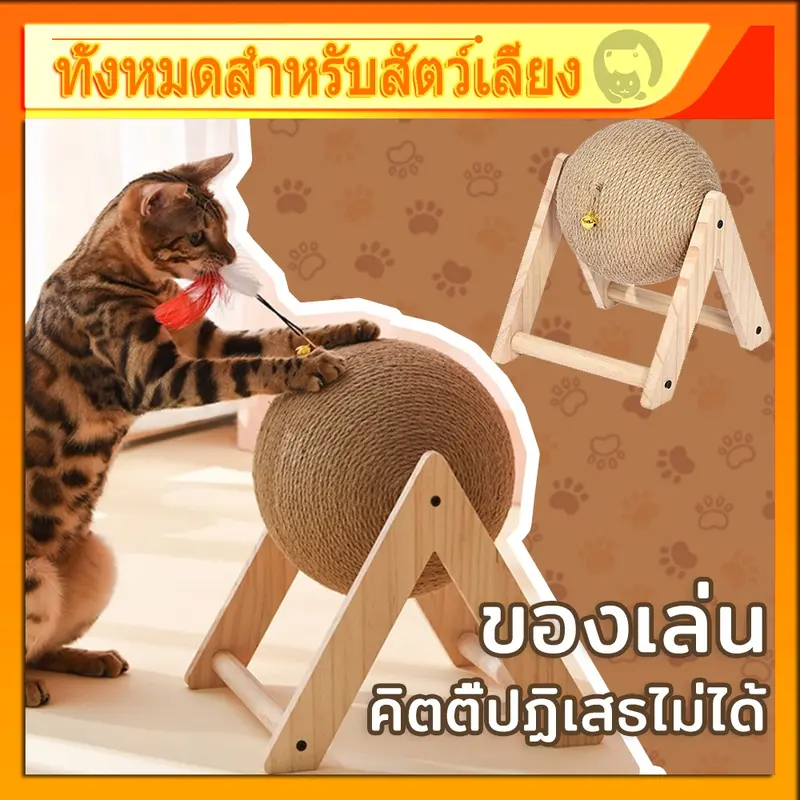 พร้อมส่ง🔥ของเล่นแมว ที่ฝนเล็บแมว ลูกบอล คอนโดแมว…
