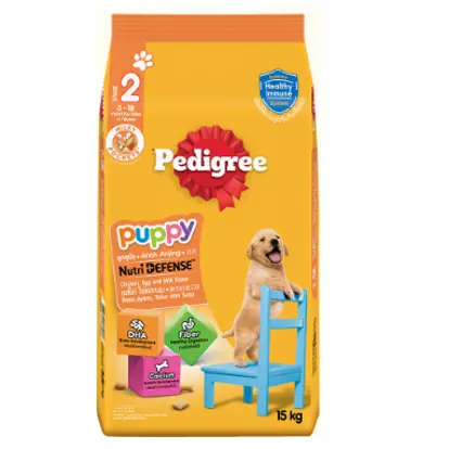 Pedigree เพดดิกรี ลูกสุนัข ไก่ไข่ และนม 15 kg.
