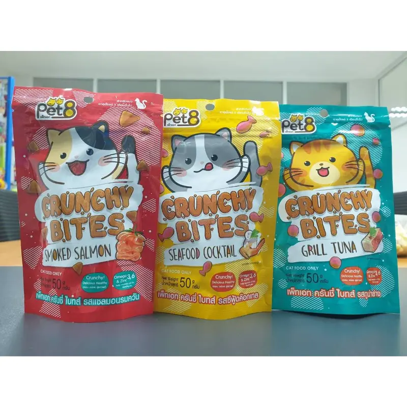 Pet8 ขนมแมว ครันชี่ ไบทส์ กรุ๊บกรอบ ขนาด 50g… - ภาพที่ 3