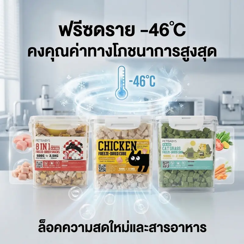PETLUSCI ขนมแมวเลีย อกไก่ฟรีสดราย 100% ฮิวแมนเกรด…